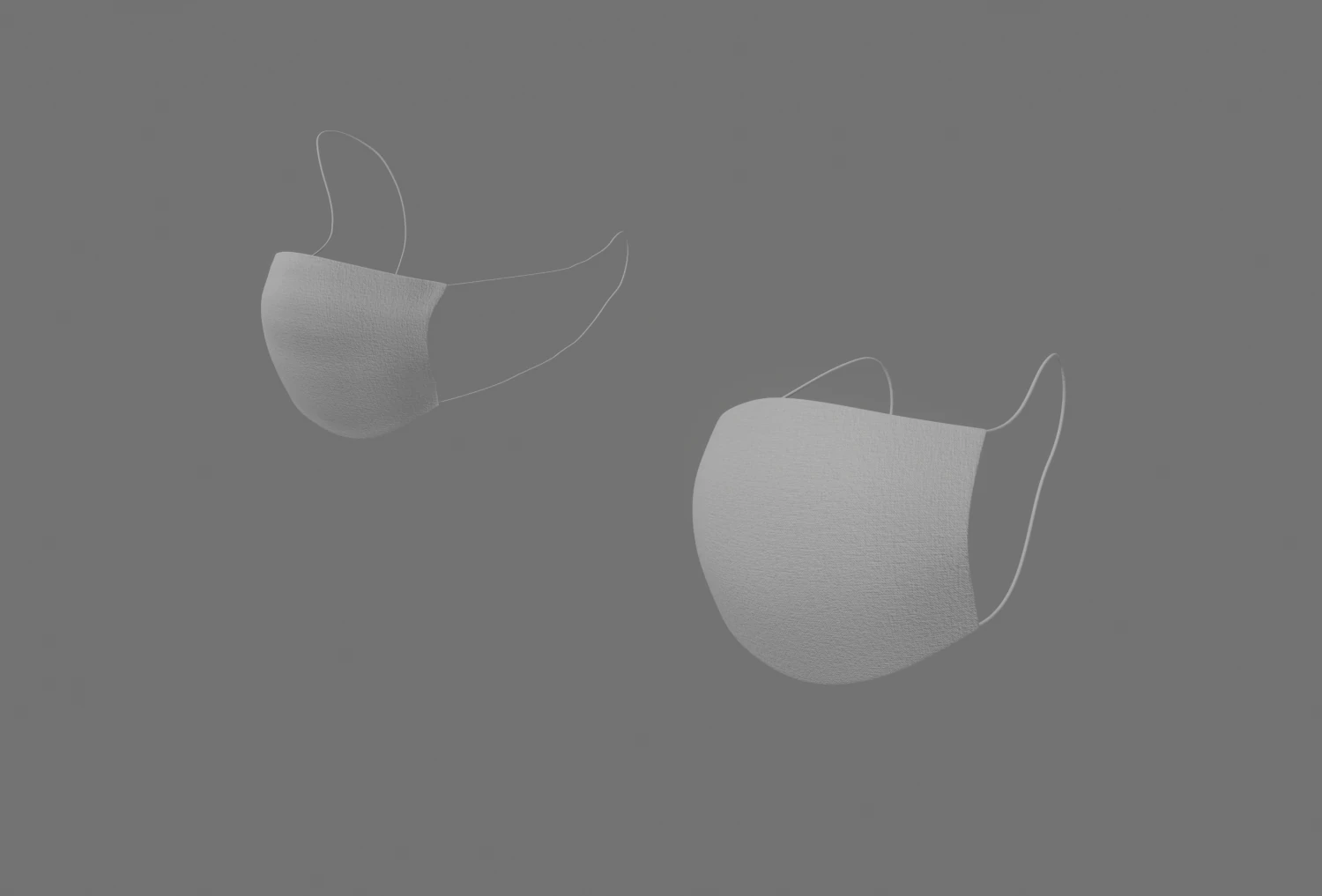 face mask 3D Model .c4d .max .obj .3ds .fbx .stl .blend 