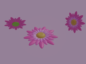 pink flower Modello 3D