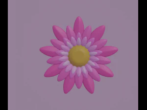 pink flower 3D Model