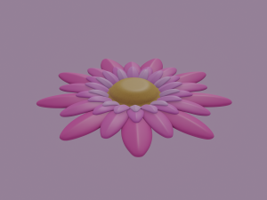 pink flower 3D Model