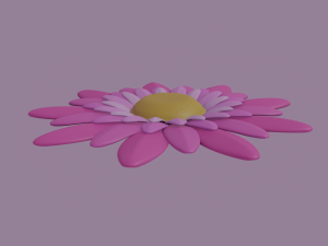 pink flower 3D Model