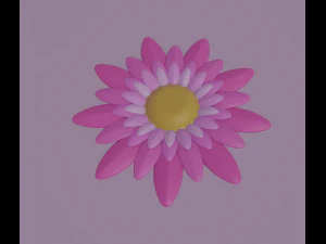 pink flower 3D Model