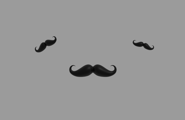 mustache Modèle 3D .c4d .max .obj .3ds .fbx .stl .blend 