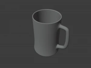 맥주잔 3D 모델