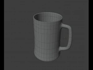 맥주잔 3D 모델