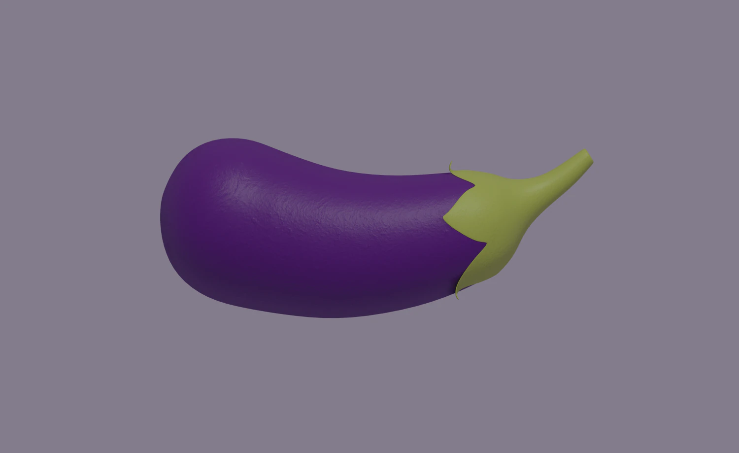 eggplant 3D Model .c4d .max .obj .3ds .fbx .stl .blend 