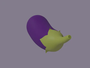 eggplant 3D Model