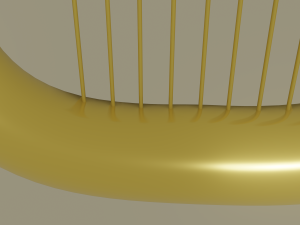 golden lyre 3D 模型