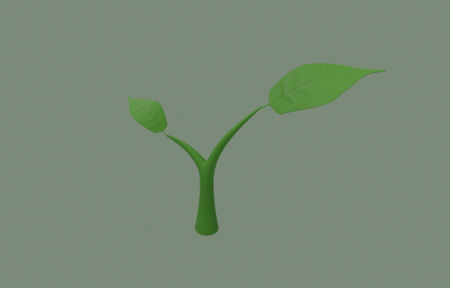 plant sprout Model 3D .c4d .max .obj .3ds .fbx .stl .blend 
