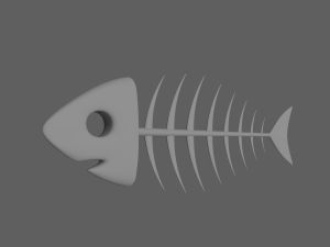 fish bone 3D 모델