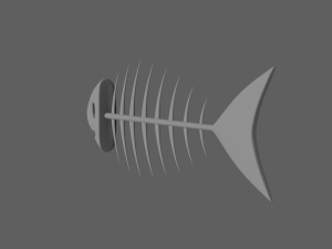 fish bone 3D 모델