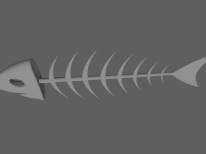 fish bone 3D 모델