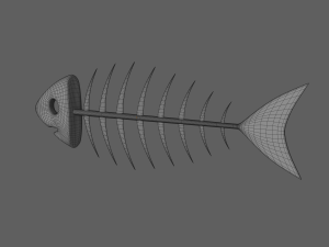 fish bone 3D 모델