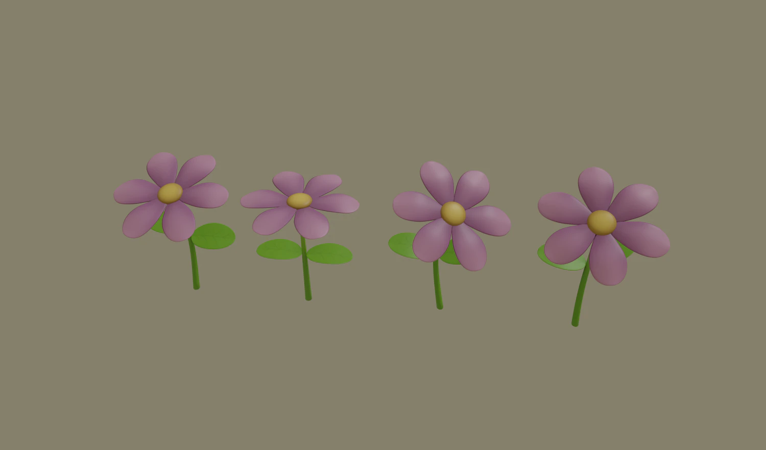 flower 3D Model .c4d .max .obj .3ds .fbx .stl .blend 