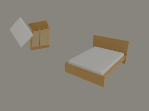 bed frame 3D Model