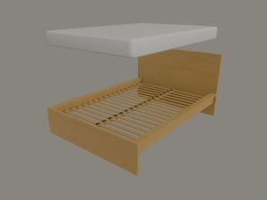 bed frame 3D-Modell