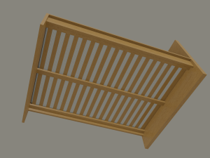 bed frame 3D-Modell