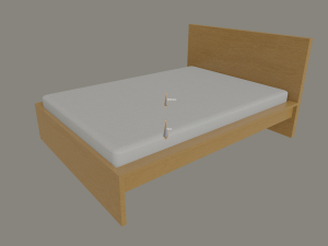 bed frame 3D-Modell