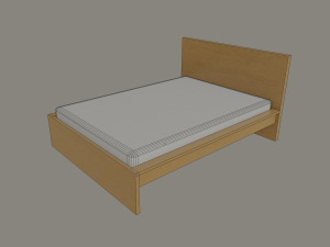 bed frame 3D-Modell