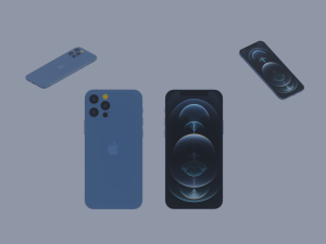iphone 12 pro blue 3D Модель