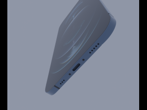 iphone 12 pro blue 3D 모델
