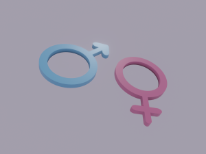 gender symbols 3Dモデル