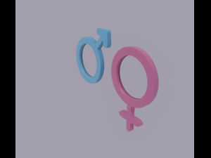 gender symbols 3Dモデル