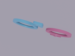 gender symbols 3Dモデル