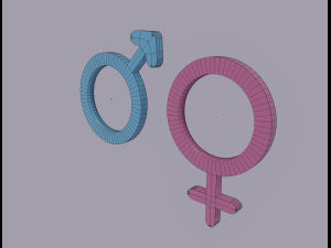 gender symbols 3Dモデル