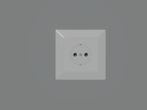 electric socket 3D मॉडल