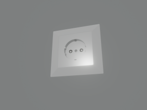 electric socket 3D मॉडल