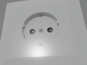electric socket 3D मॉडल