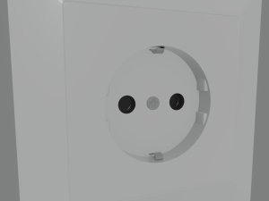 electric socket 3D मॉडल