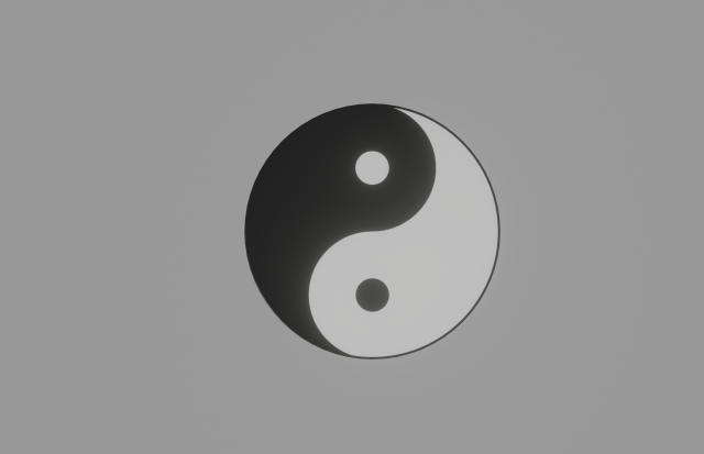yin and yang 3D Model .c4d .max .obj .3ds .fbx .stl .blend 