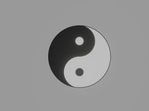 yin dan yang Model 3D