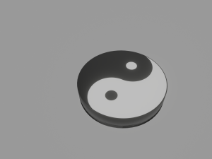 yin and yang 3D Model