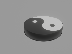 yin and yang 3D Model