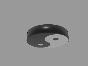yin and yang 3D Model