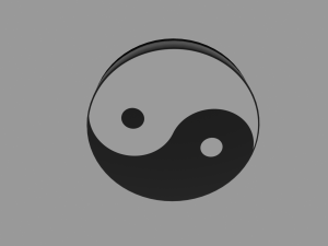 yin and yang 3D Model