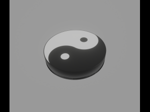 yin and yang 3D Model