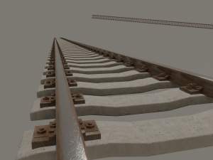 railroad tracks 3D 모델