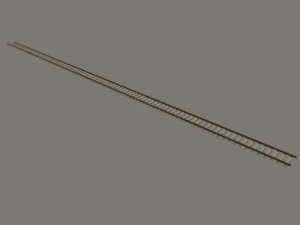 railroad tracks 3D Model