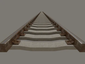 railroad tracks 3D Model