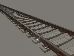 railroad tracks 3D Модель