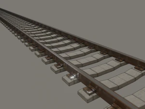 railroad tracks 3D Model