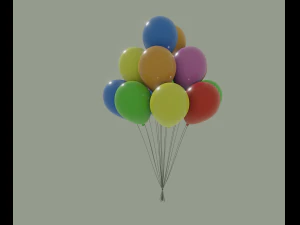 party balloons 3D Model