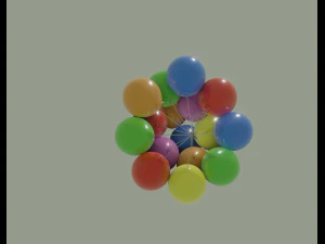 party balloons 3D Model