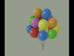 party balloons 3D Модель