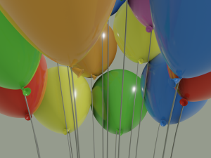 party balloons 3D Модель