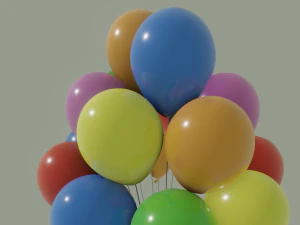 party balloons 3D Model